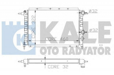 KALE OTO RADYATOR 162500 -  Радиатор, охлаждение двигателя